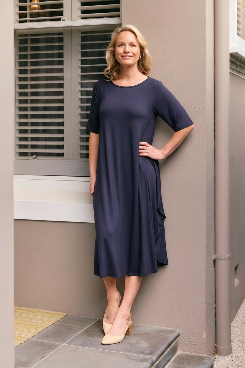Original Tri Dress - French Navy