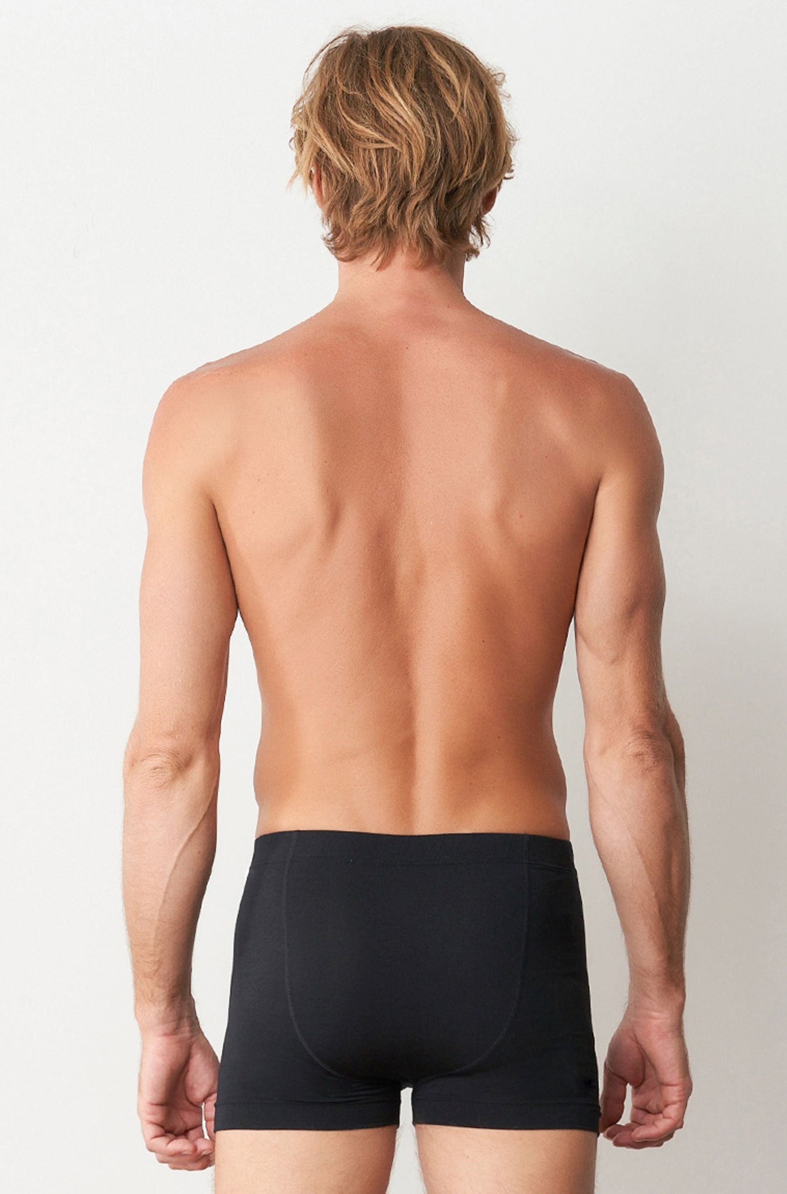 Swiss Cotton Button Trunk - Black