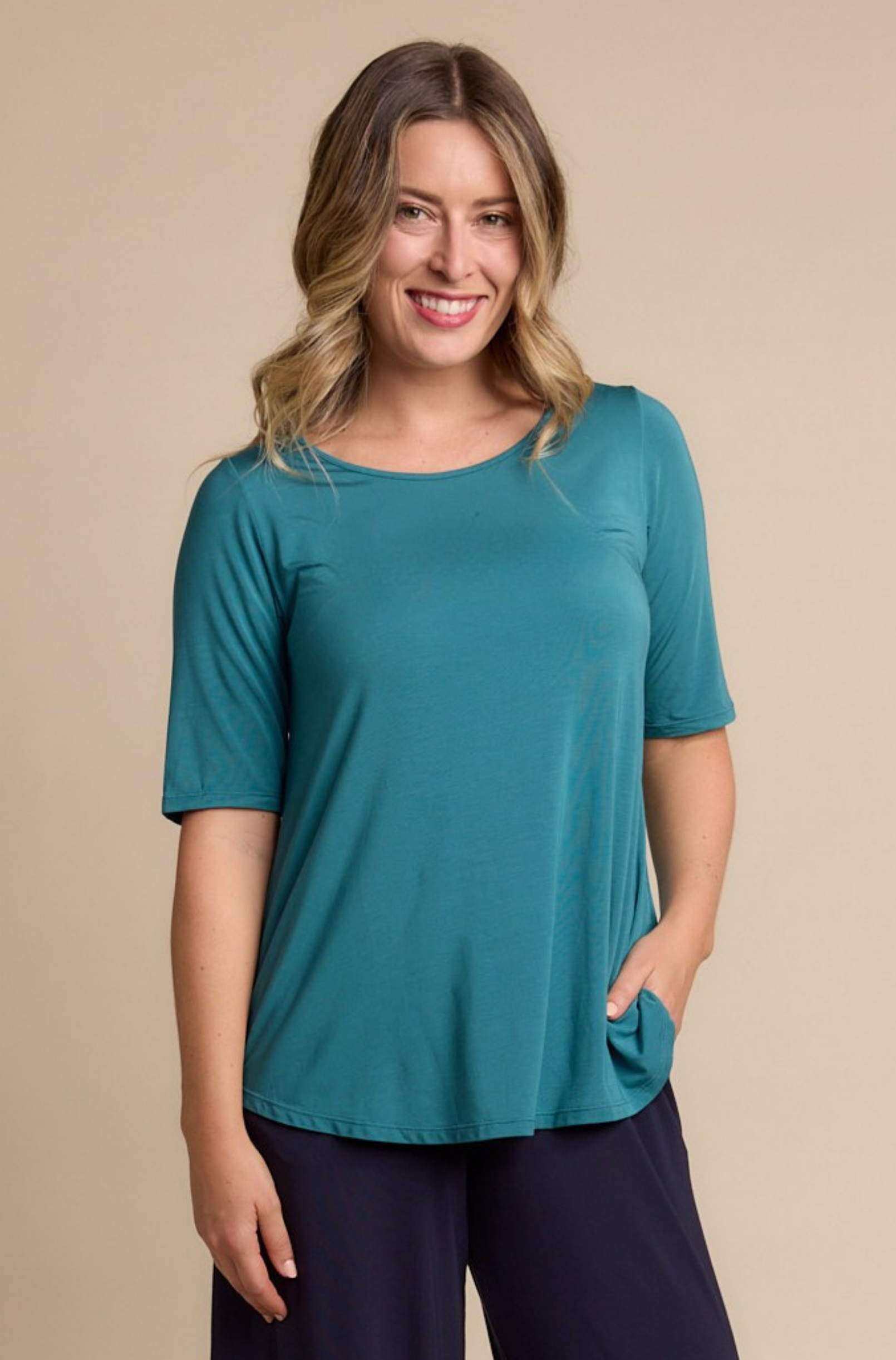 Elbow Swing Tee - Peacock