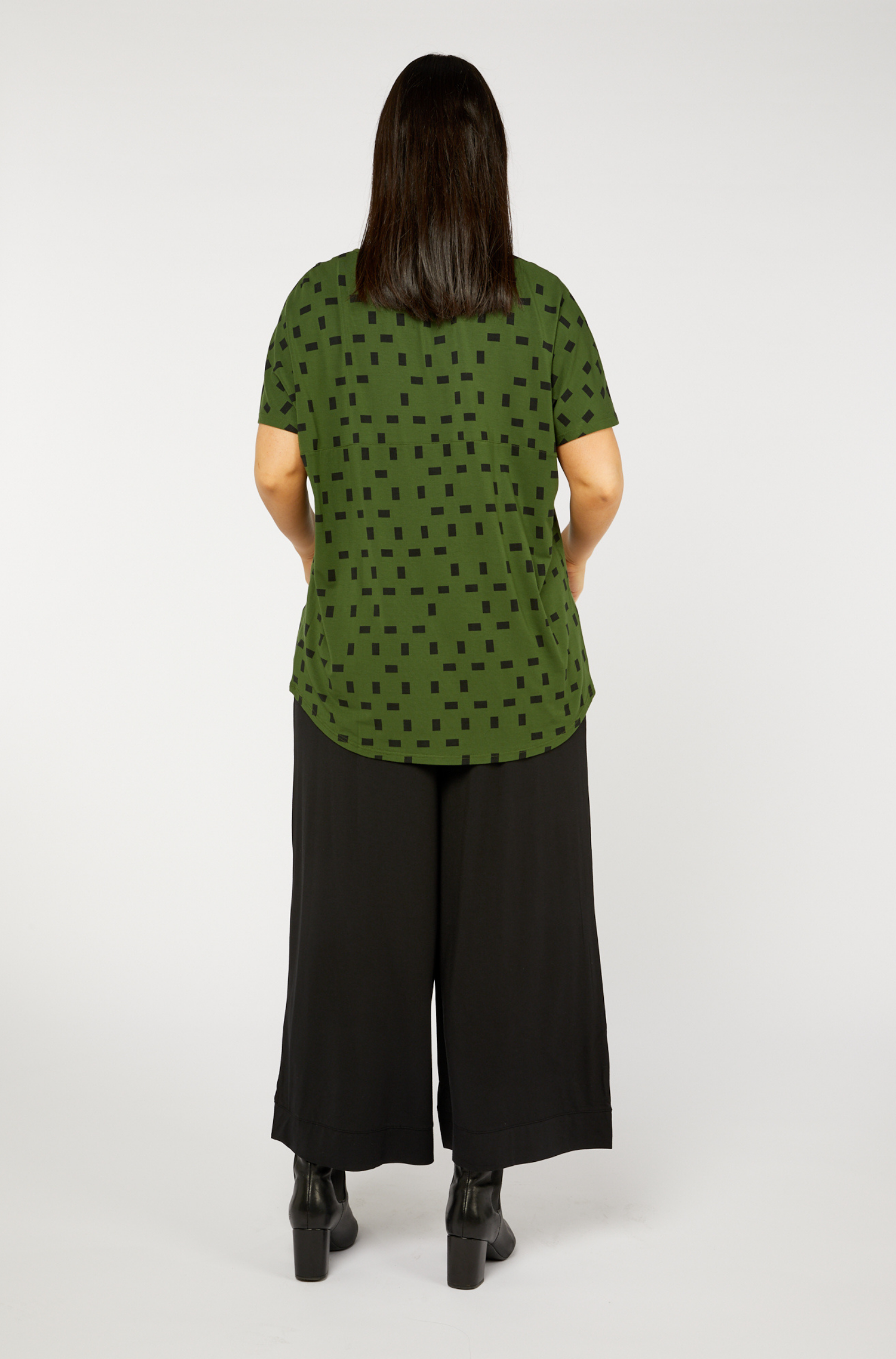 Ivy Swing Tee Moss Print