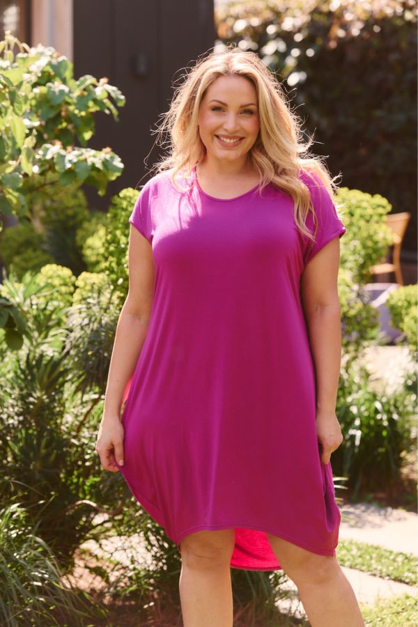 Tulip Dress - Magenta