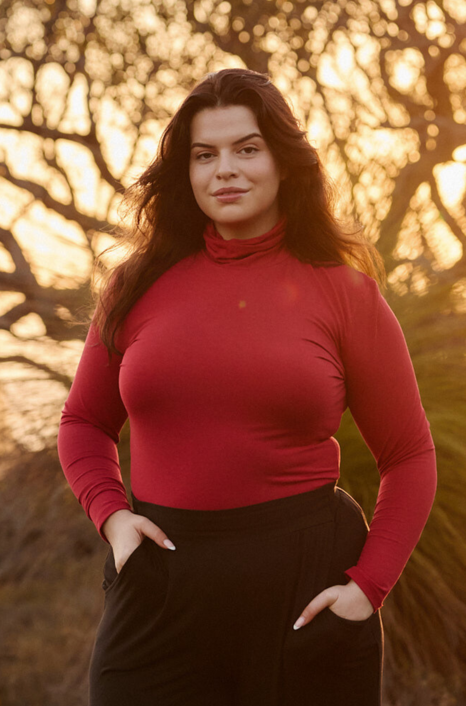 Turtle Neck - Red Berry