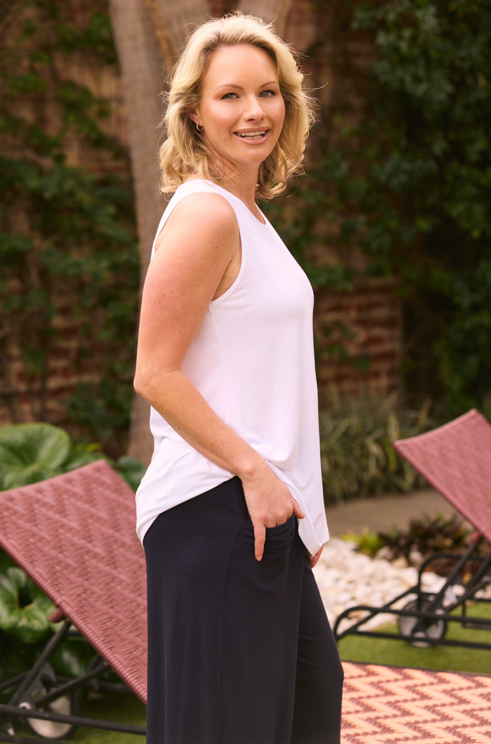 Grace Swing Tank - White