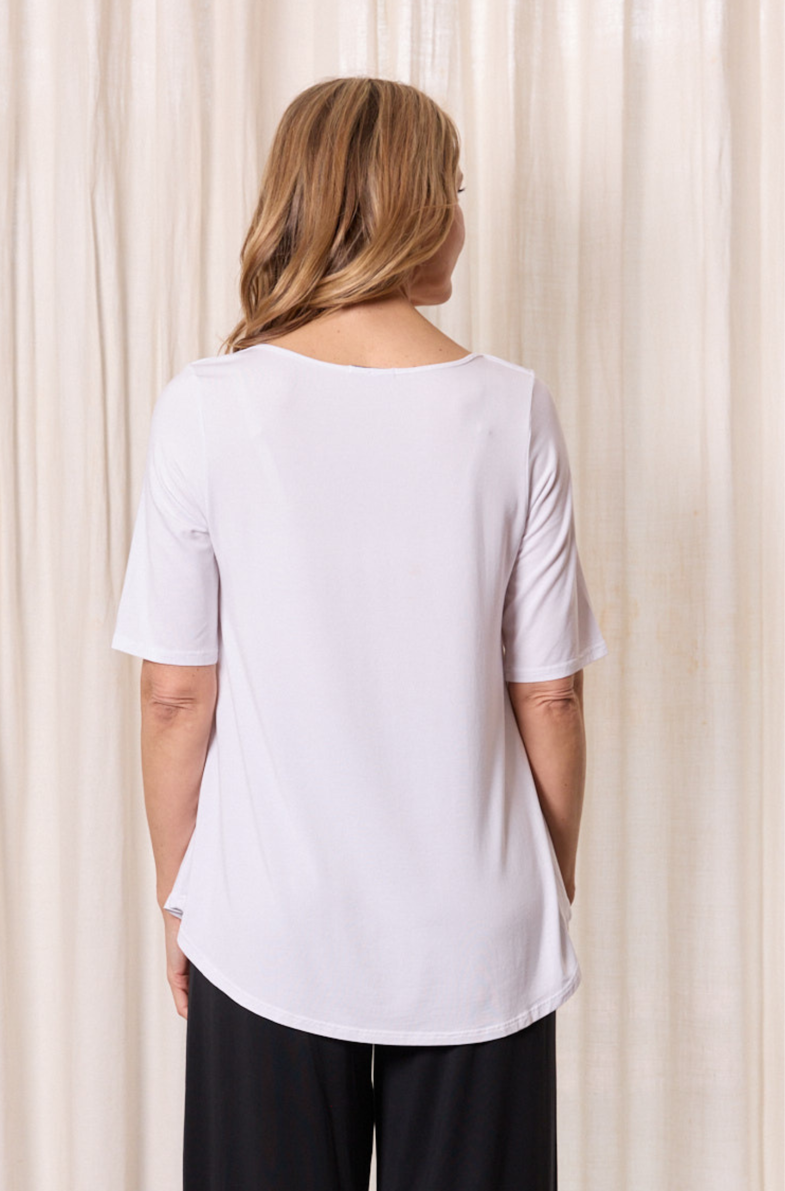 Elbow Swing Tee - White