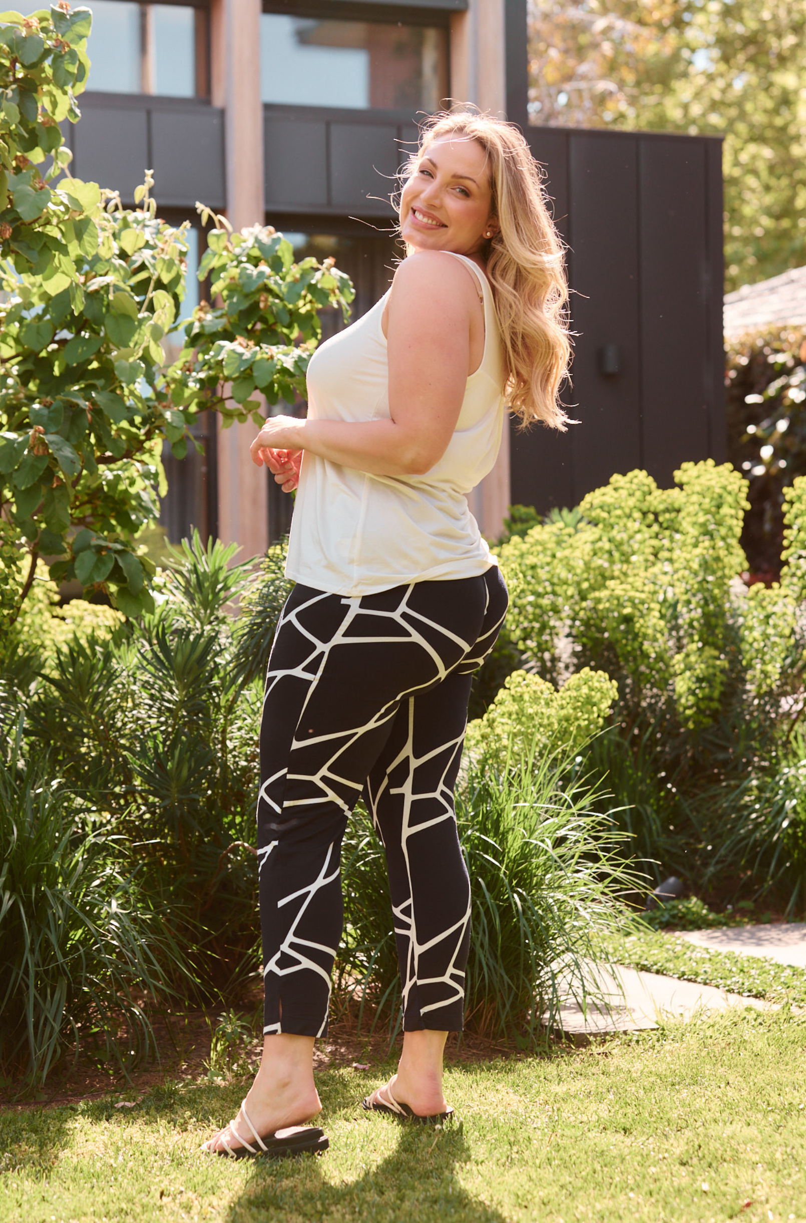 Breeze Pant - Navy Marble