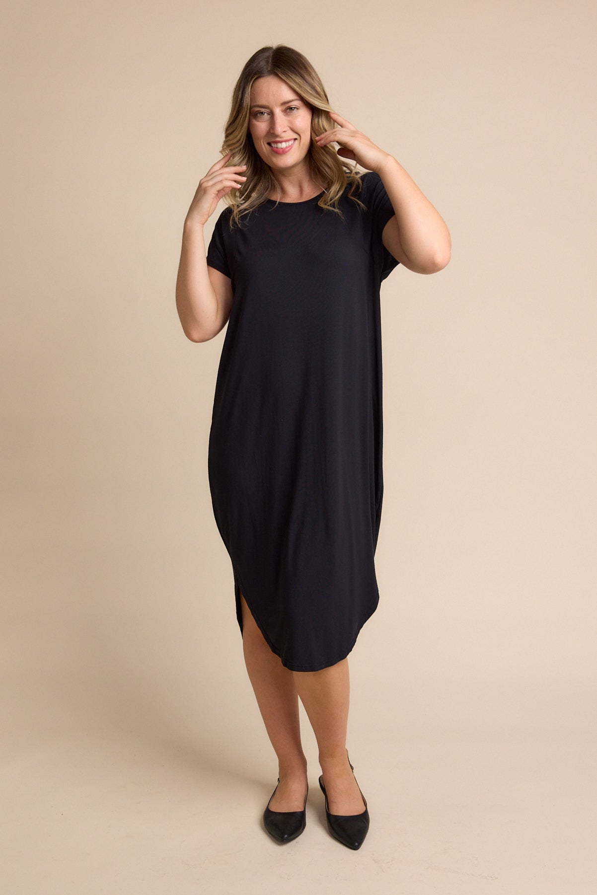 Ivy Midi Dress - Black