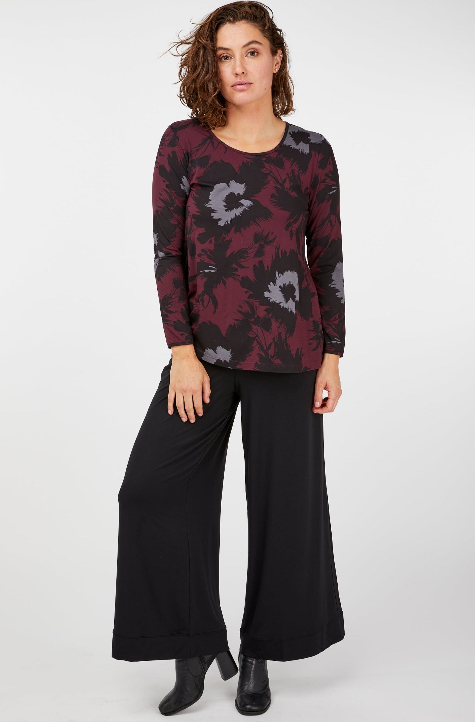 Split Hem Long Sleeve Bloom