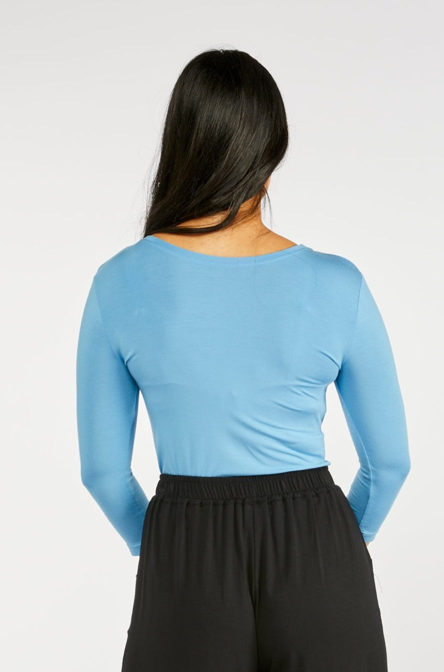 3/4 Sleeve Scoop Regatta Blue