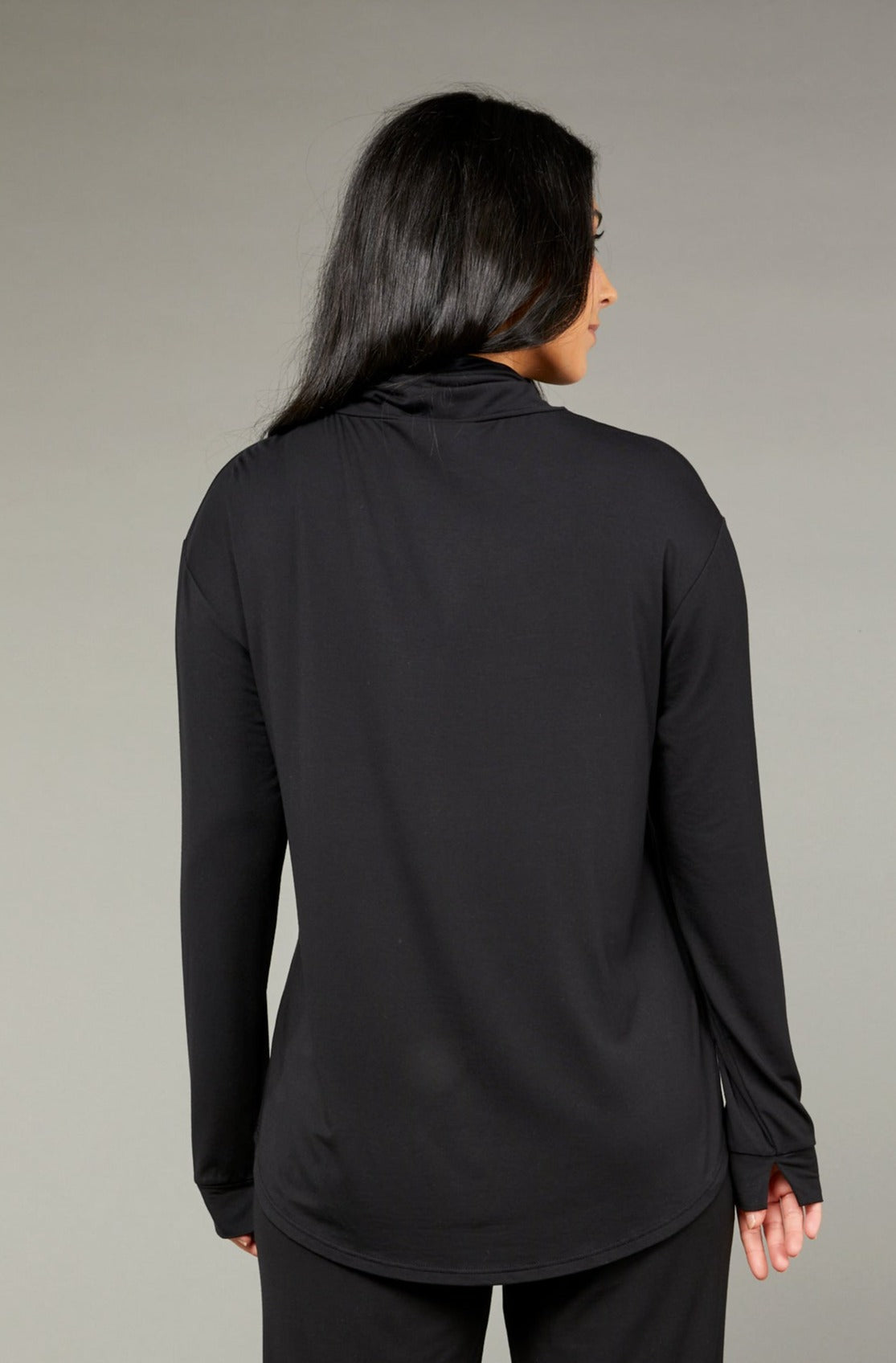 Maya Long Sleeve Turtle Neck Black