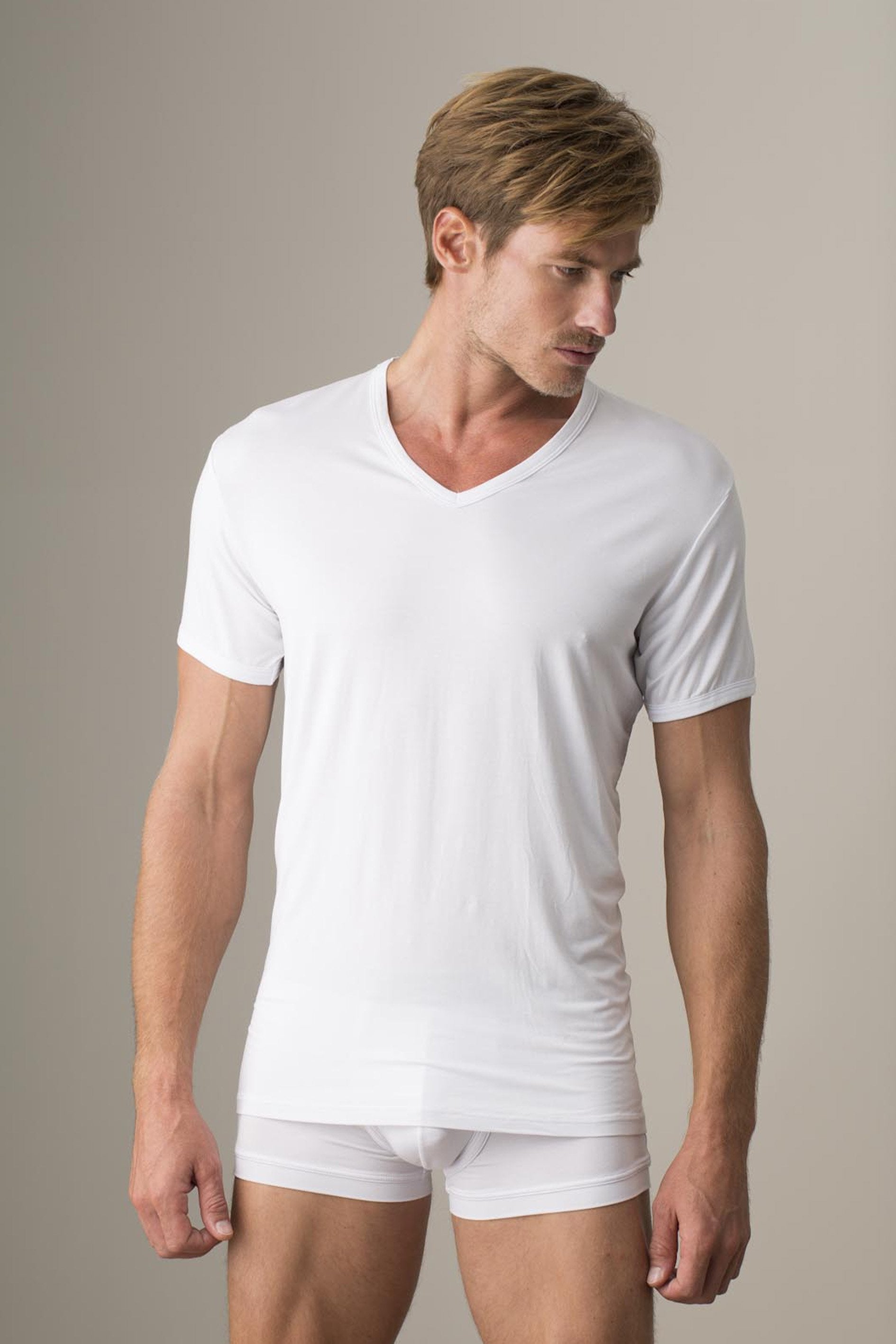 V-Neck Tee White