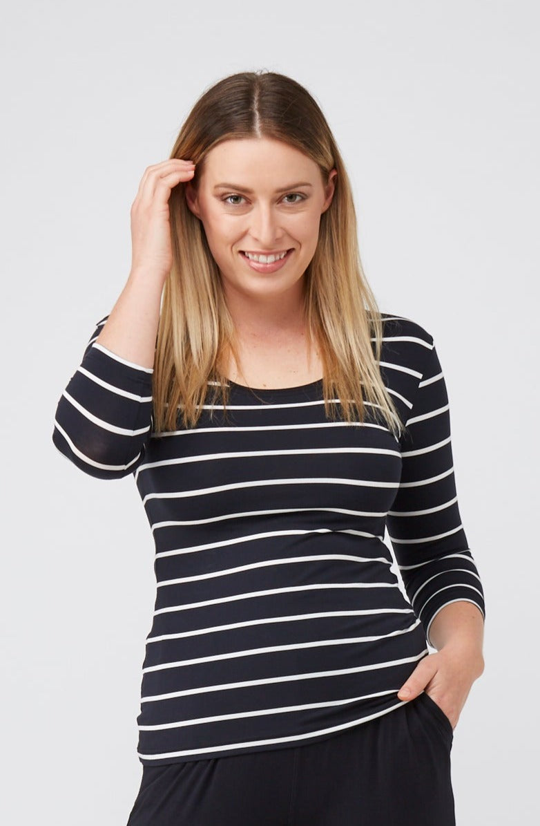 3/4 Sleeve Scoop Amalfi