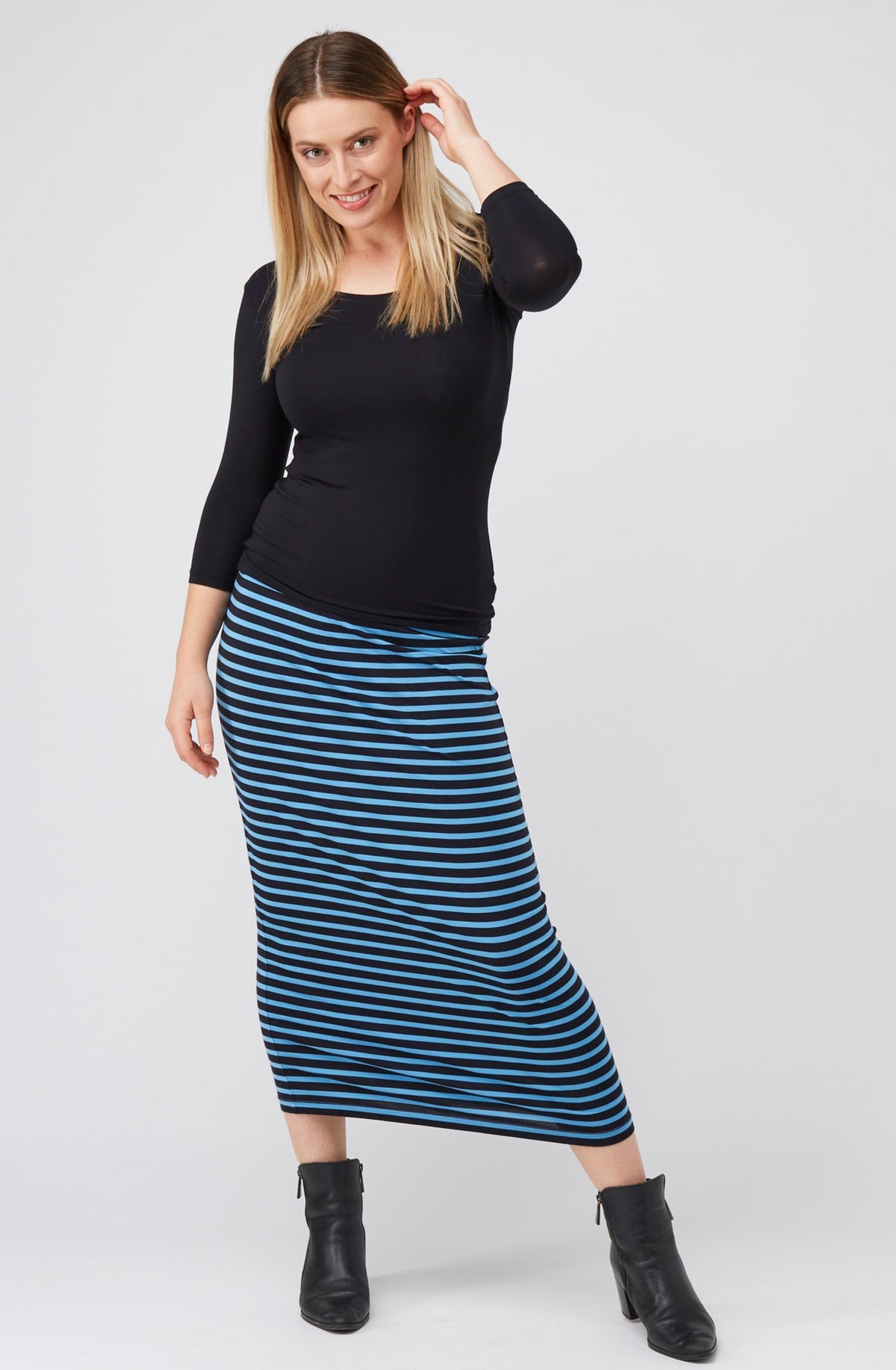 Long Tube Skirt Regatta Stripe