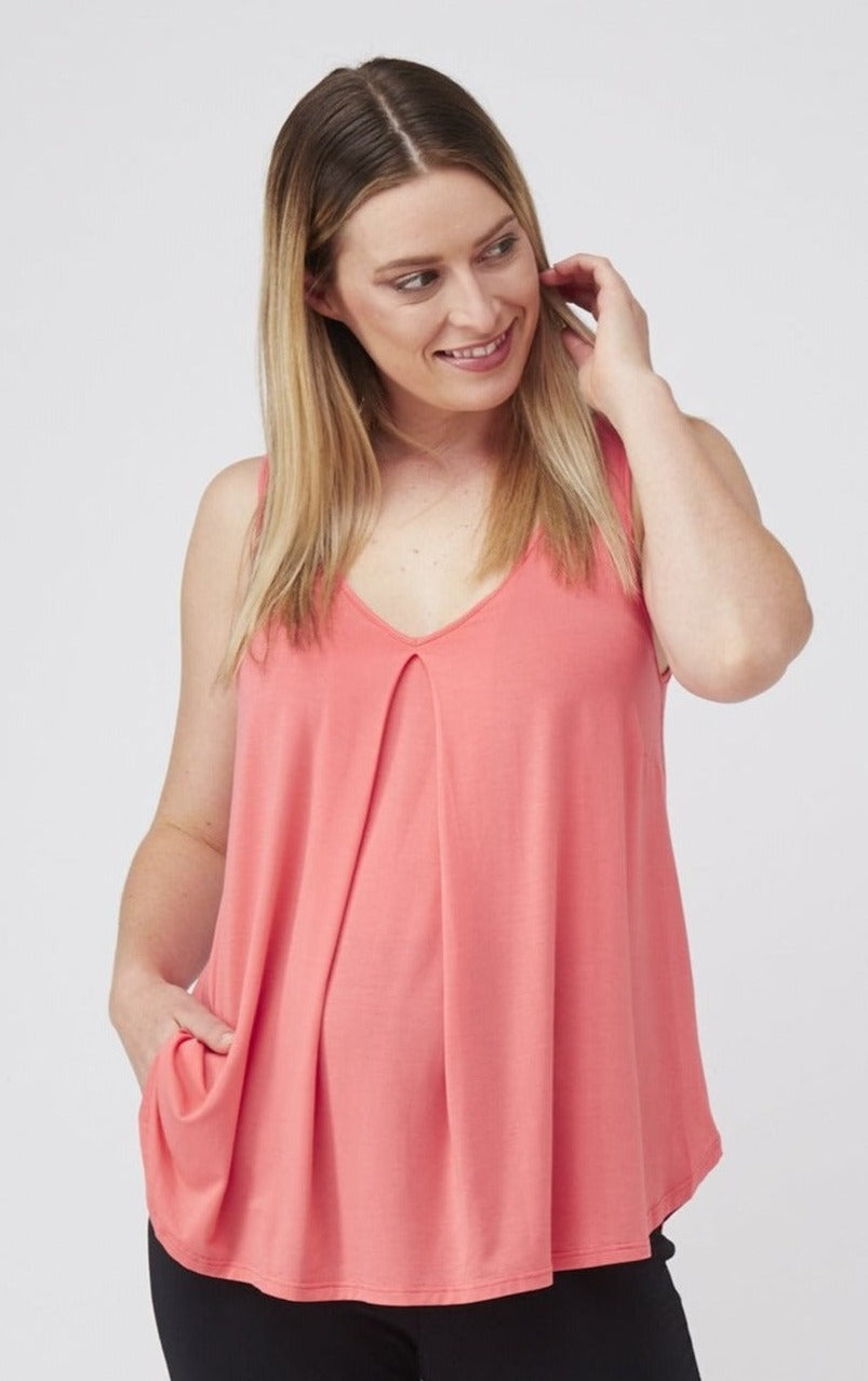 V-Neck Swing Papaya