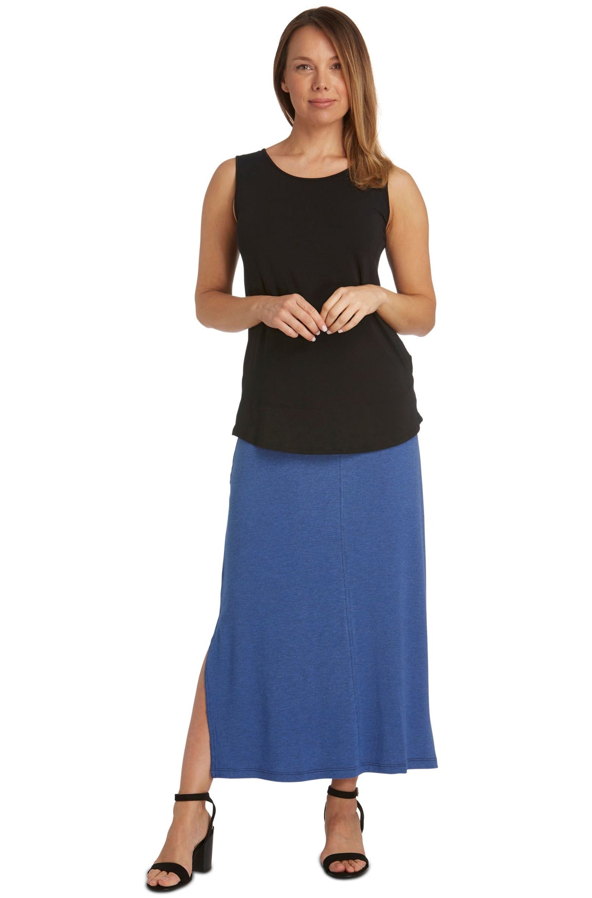 Split Hem Tank Sample - Black