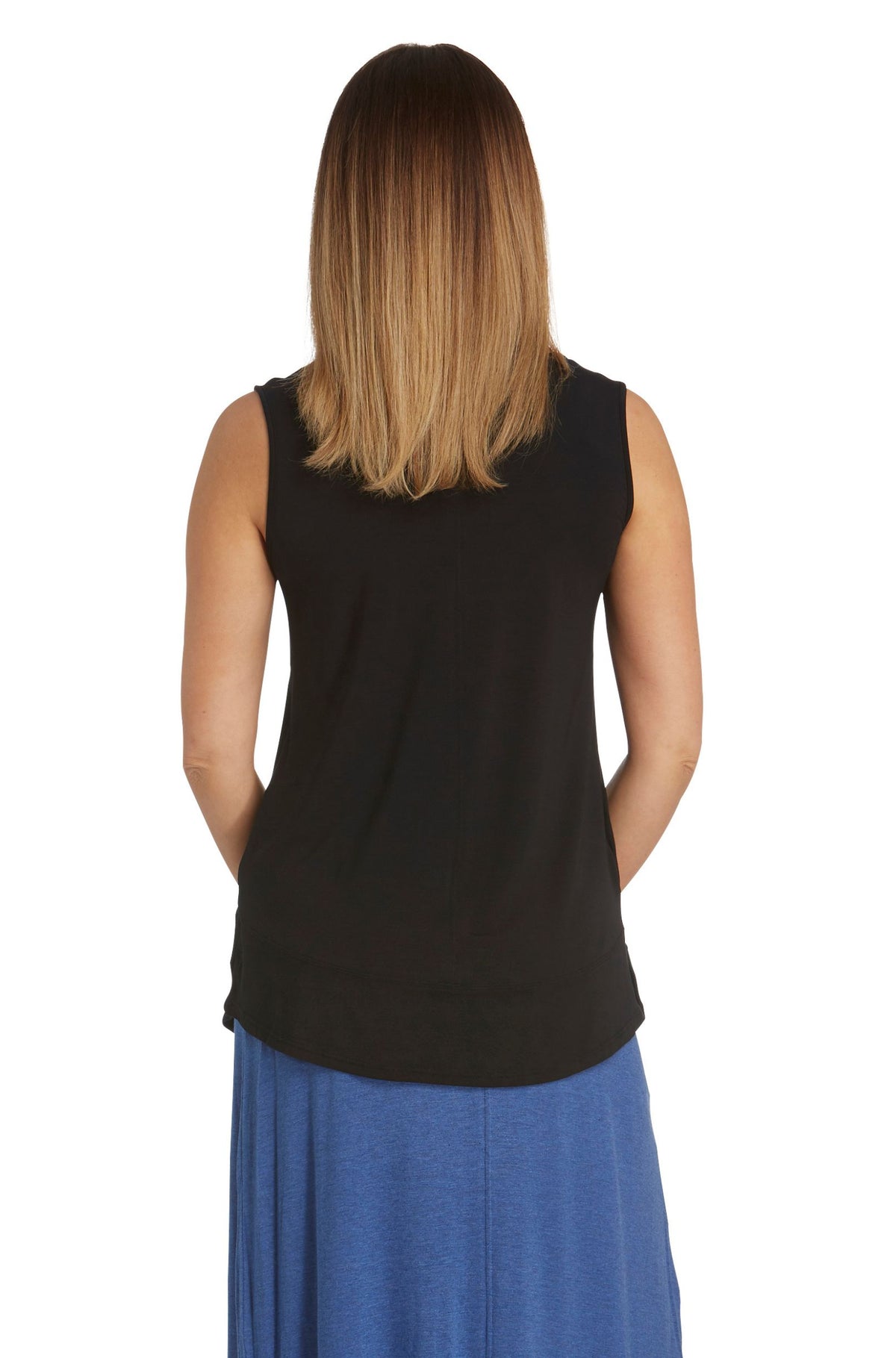 Split Hem Tank Sample - Black