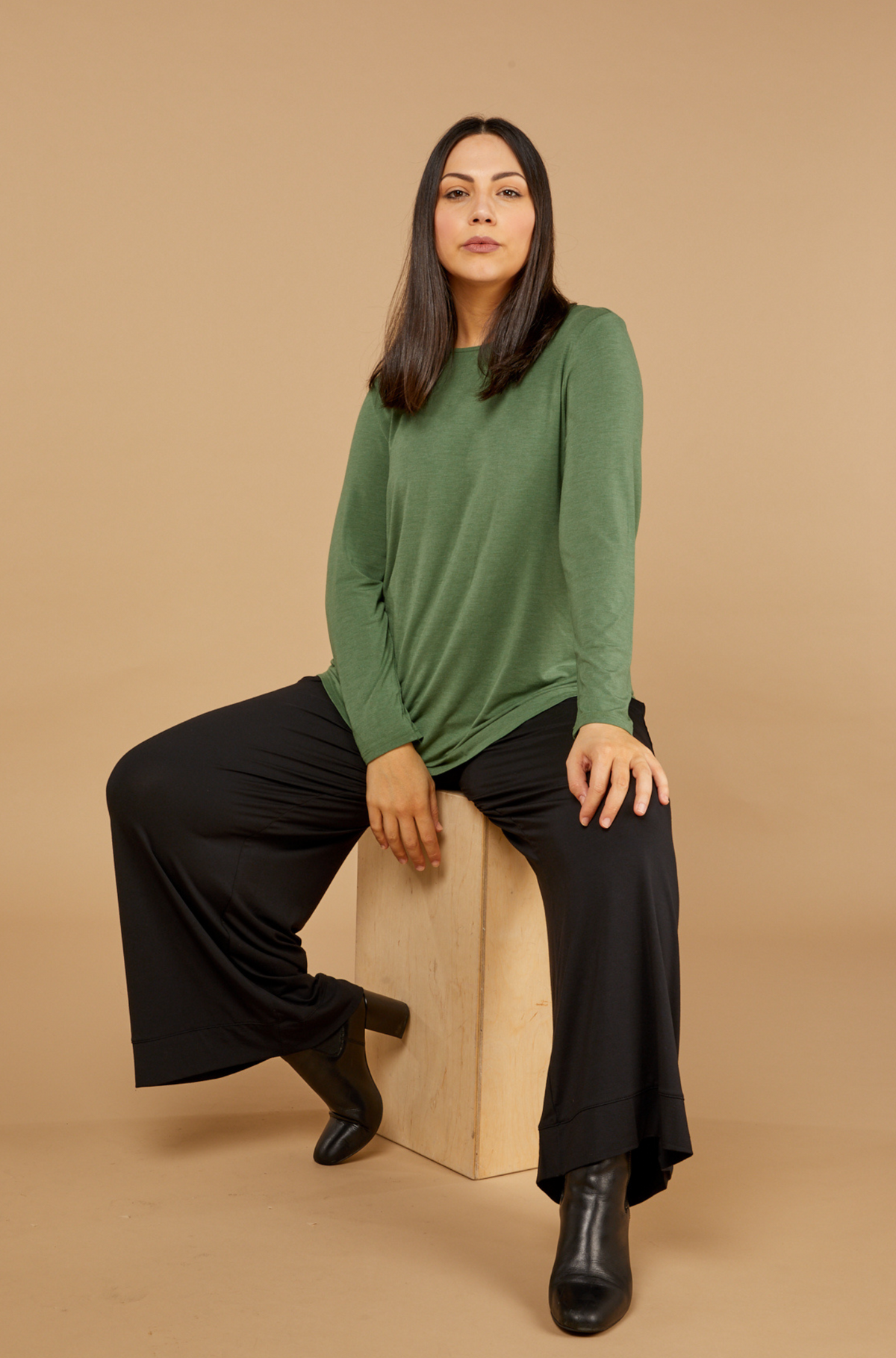Cara Long Sleeve Sage Marle