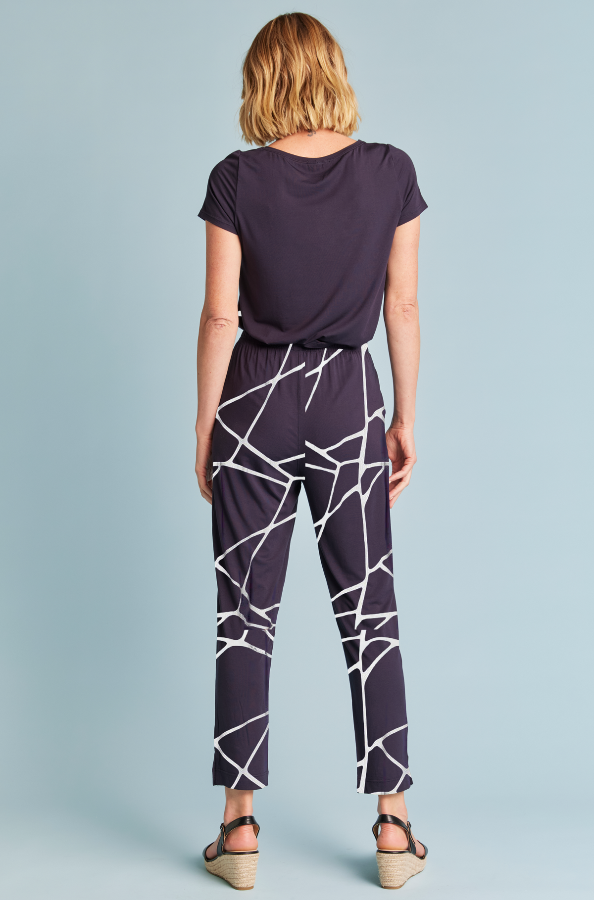 Breeze Pant - Navy Marble