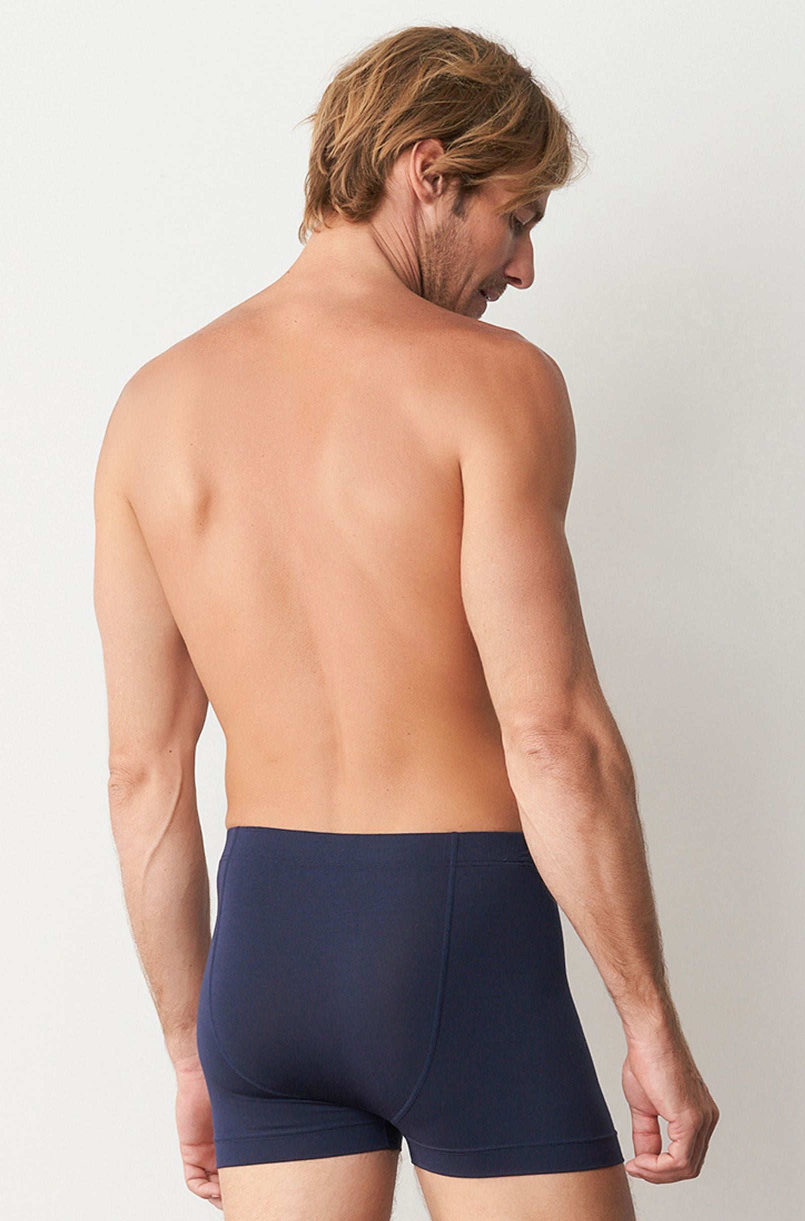 Swiss Cotton Button Trunk - Navy