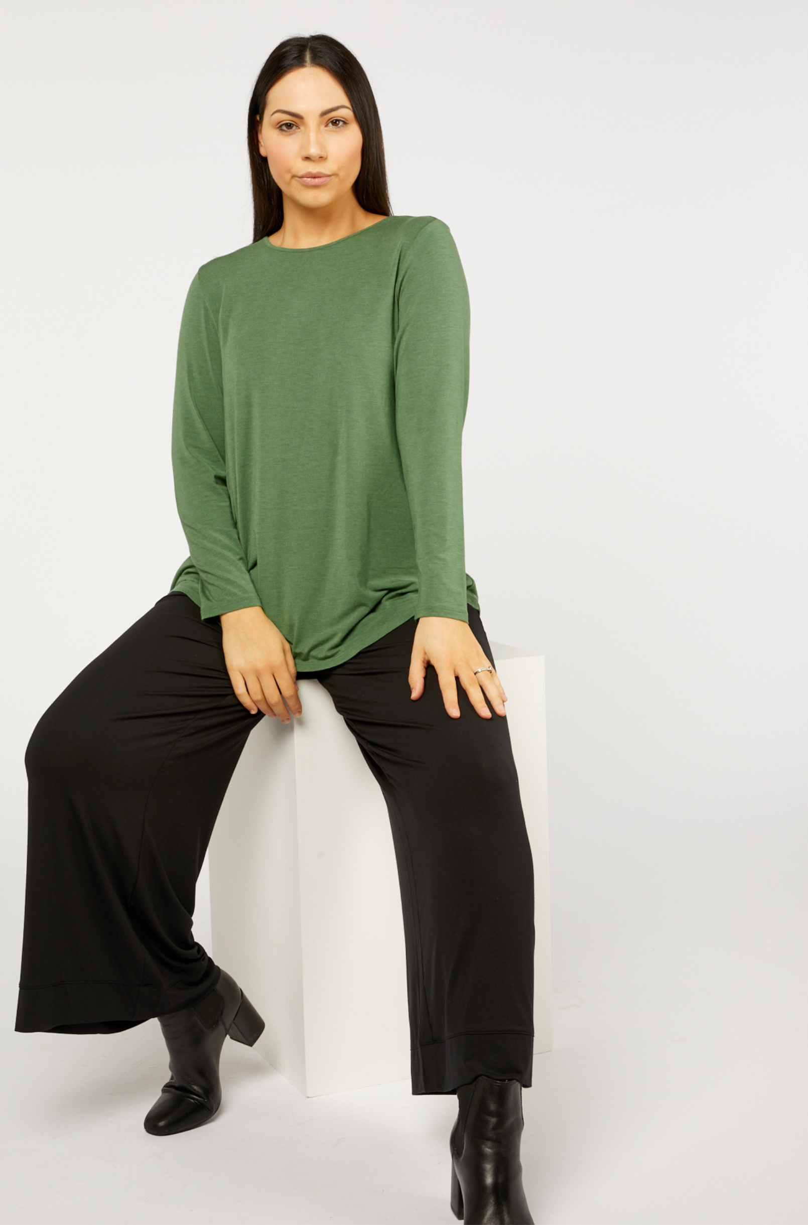 Cara Long Sleeve Sage Marle