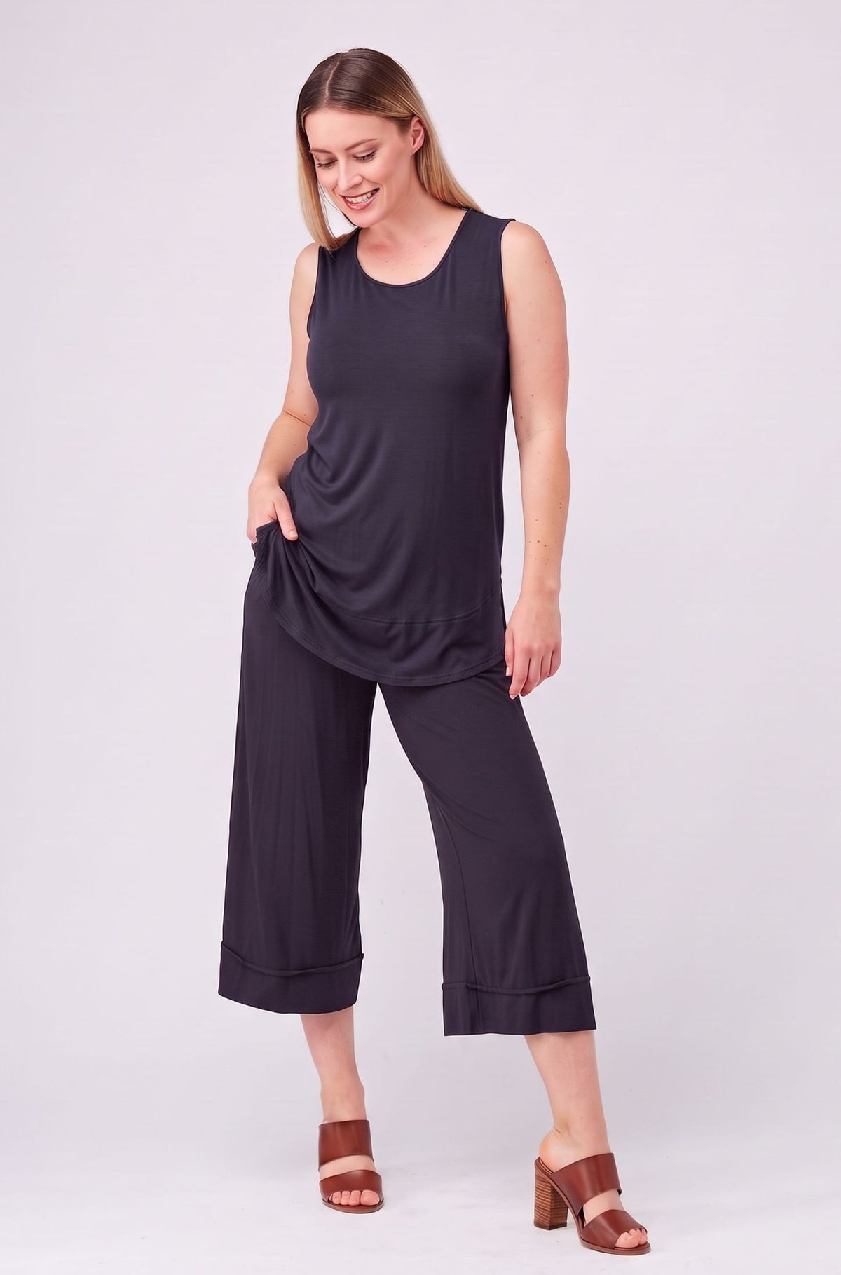Split Hem Tank Sample - French Navy