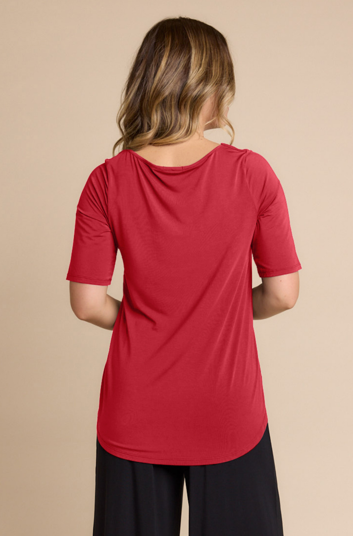 Elbow Swing Tee - Red Berry
