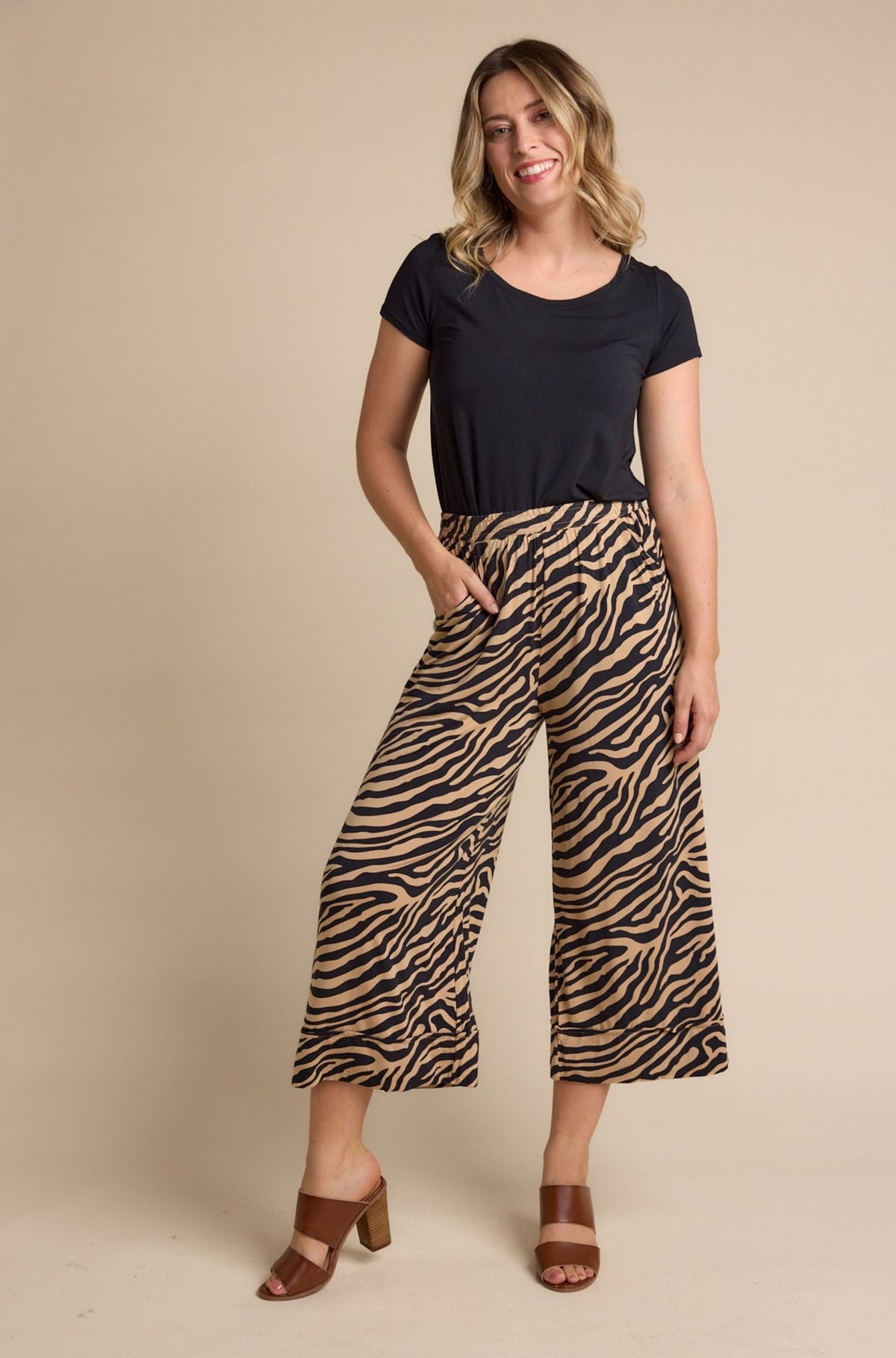 Culotte Resort Pant Sample - Sahara