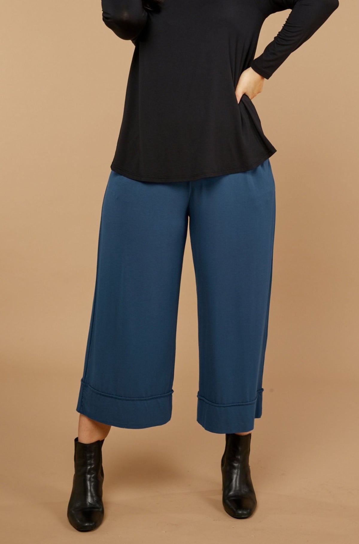 Culotte Resort Pant Sample - Deep Sea