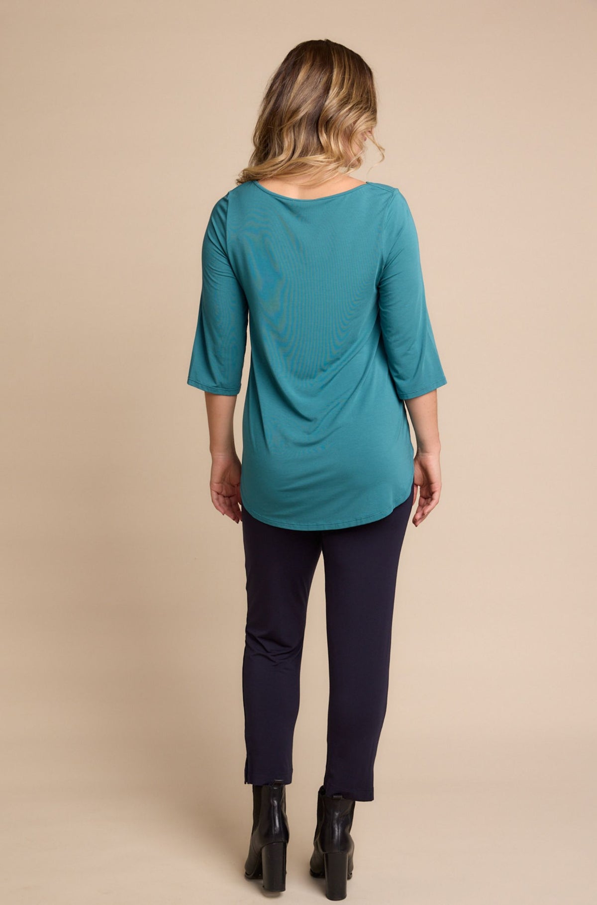 Tilly 3/4 Sleeve Sample - Peacock