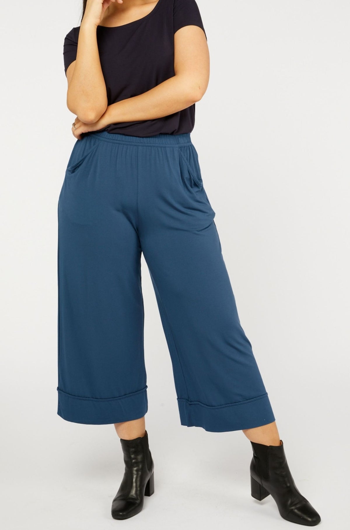 Culotte Resort Pant Sample - Deep Sea