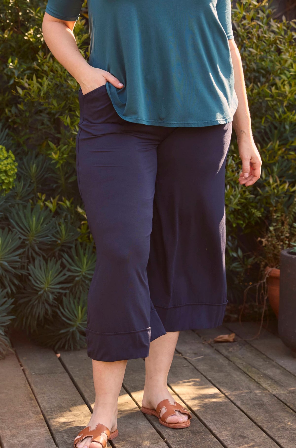 Culotte Resort Pant Sample - French Navy