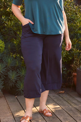 Culotte Resort Pant Sample - French Navy