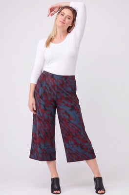 Culotte Resort Pant Sample - Earth Print