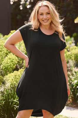 Tulip Dress Sample - Black