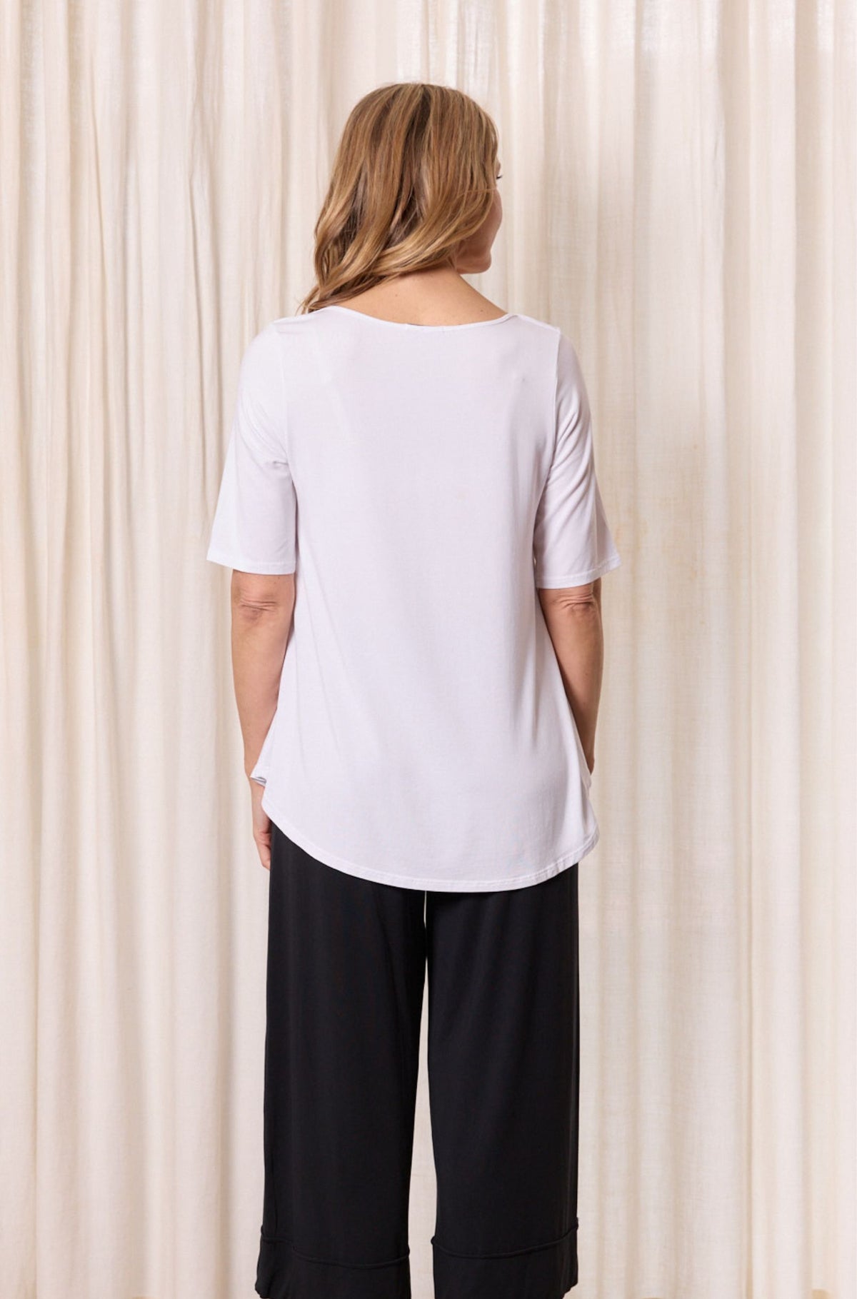 Elbow Swing Tee Sample | White