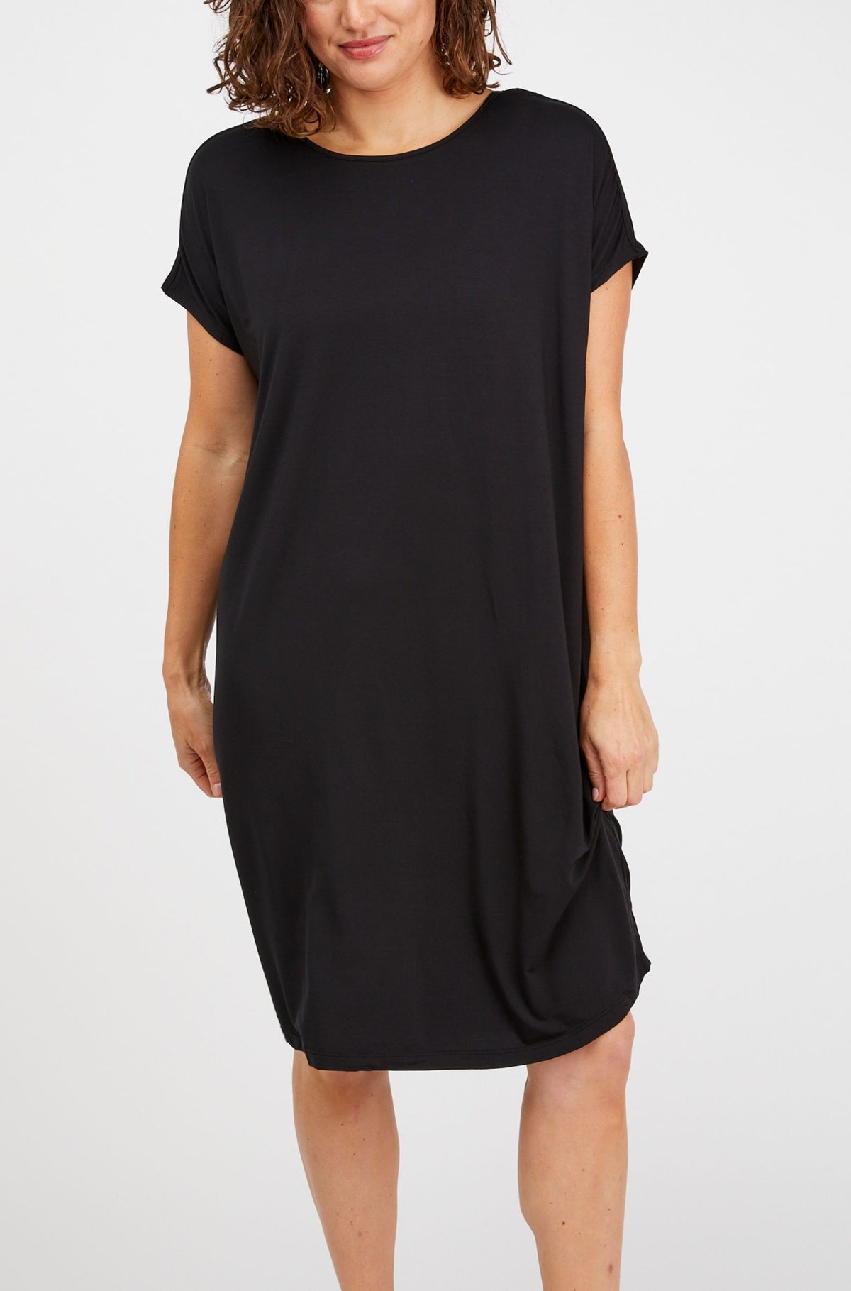 Ava Box Dress Sample - Black