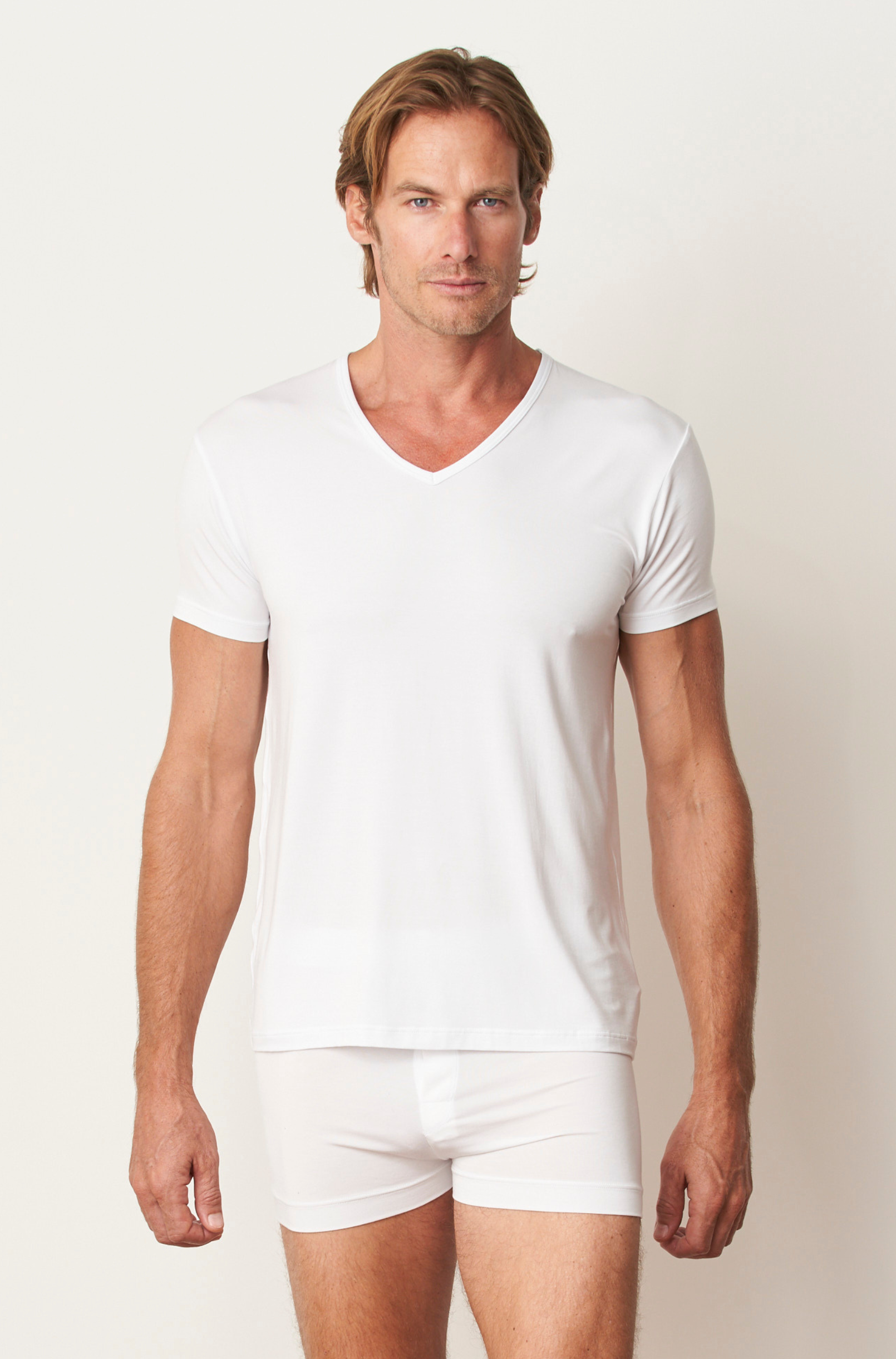 V-Neck Tee - White