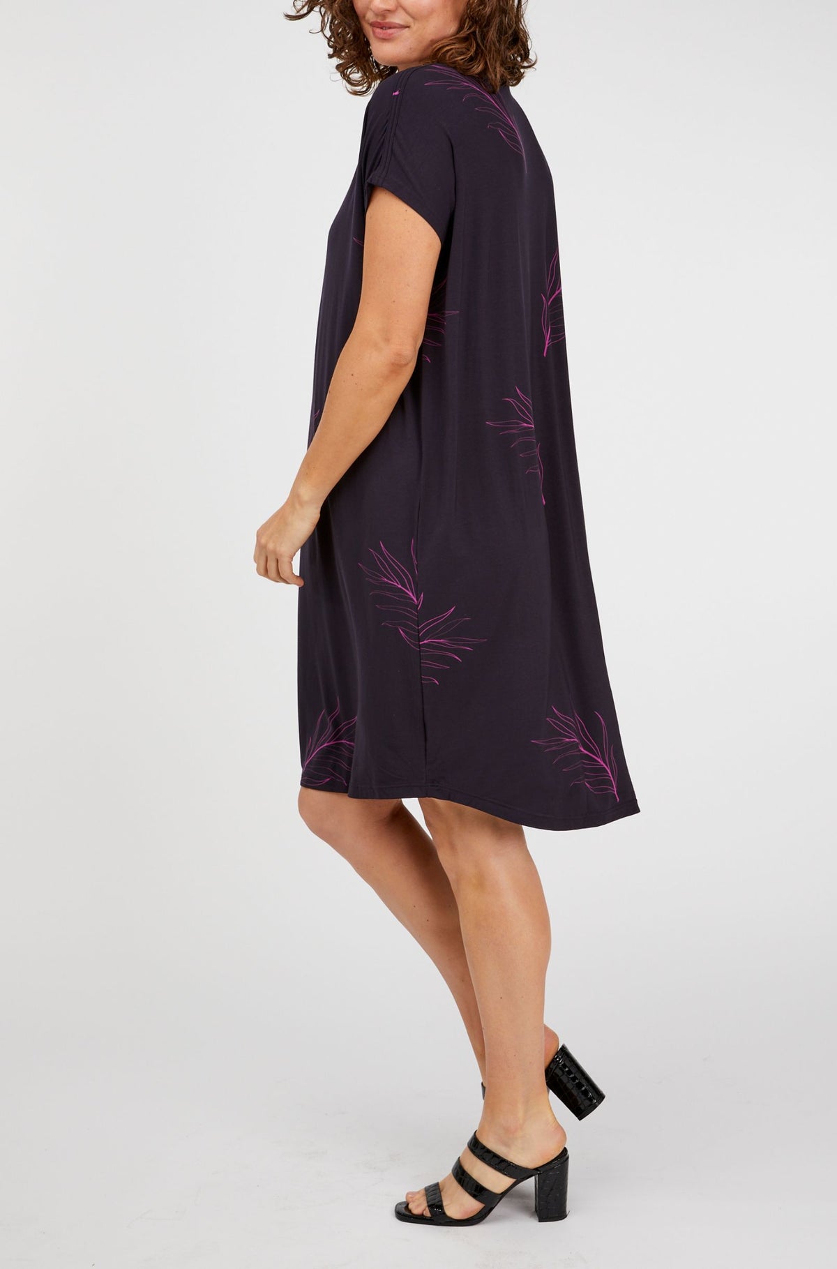 Ava Box Dress Sample - Botanical