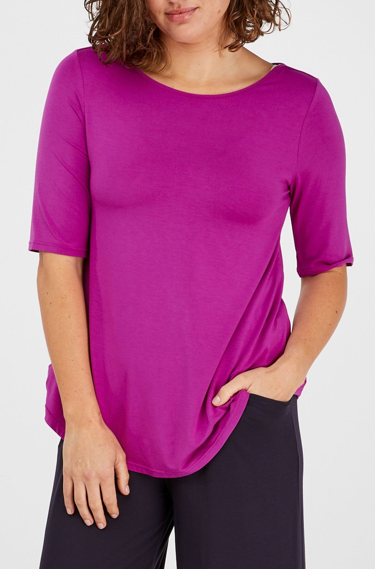 Elbow Swing Tee - Magenta