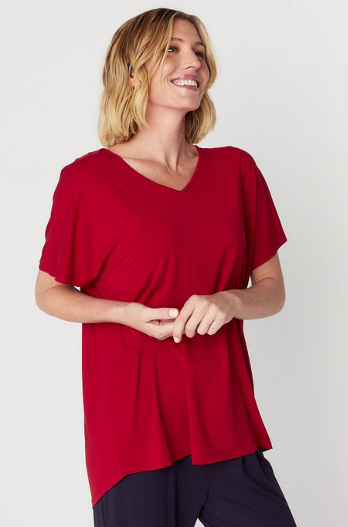 Ivy Swing Tee - Chilli Pepper