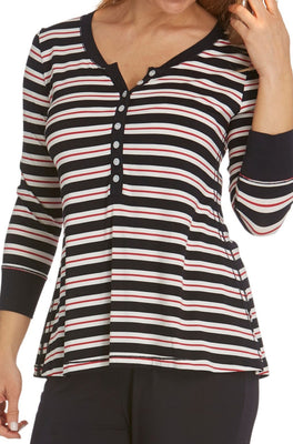 Swing 3/4 Sleeve - Henley Sample - Sailor