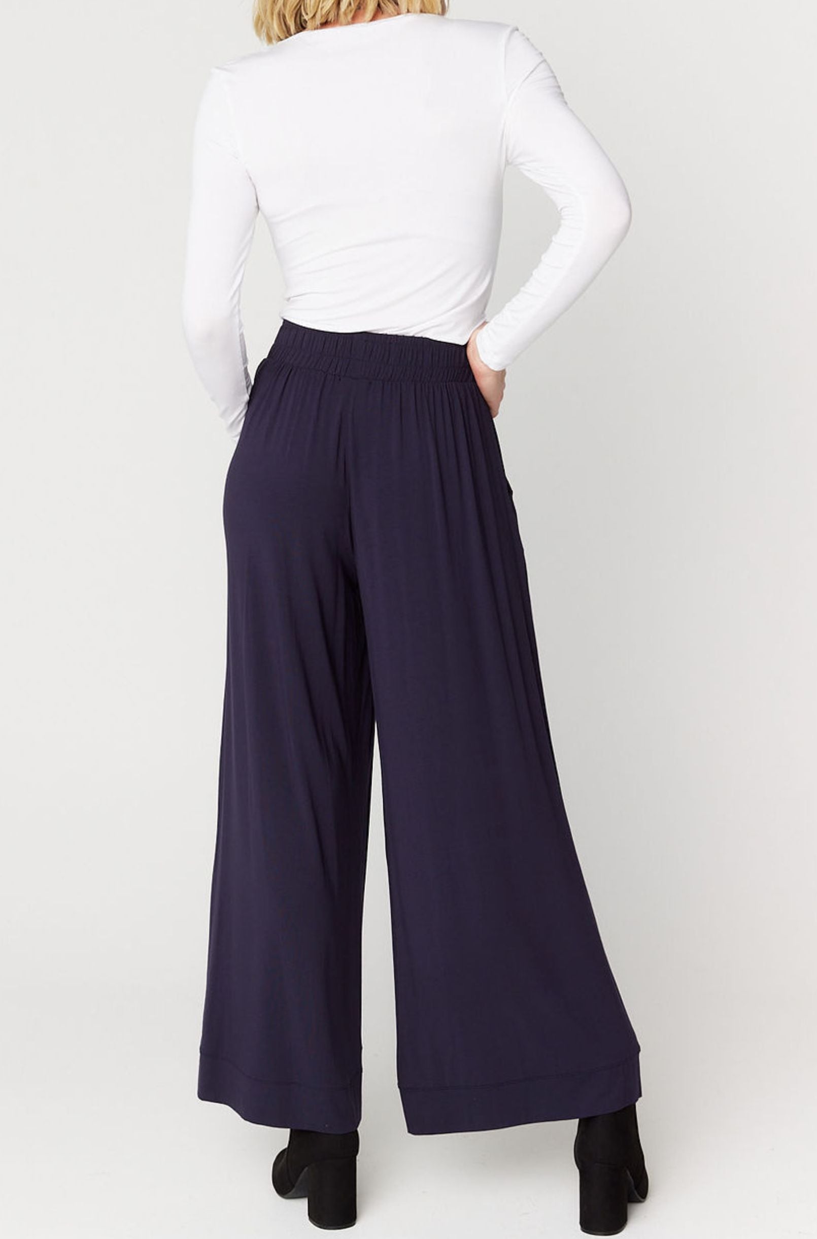 Bella Palazzo Pant - French Navy