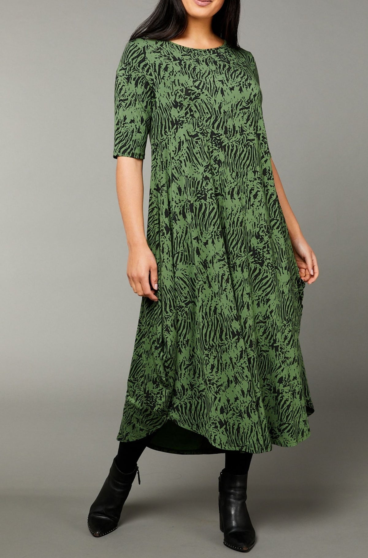 Original Tri Dress Sample - Tiger Green