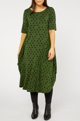 Original Tri Dress Sample - Moss Print
