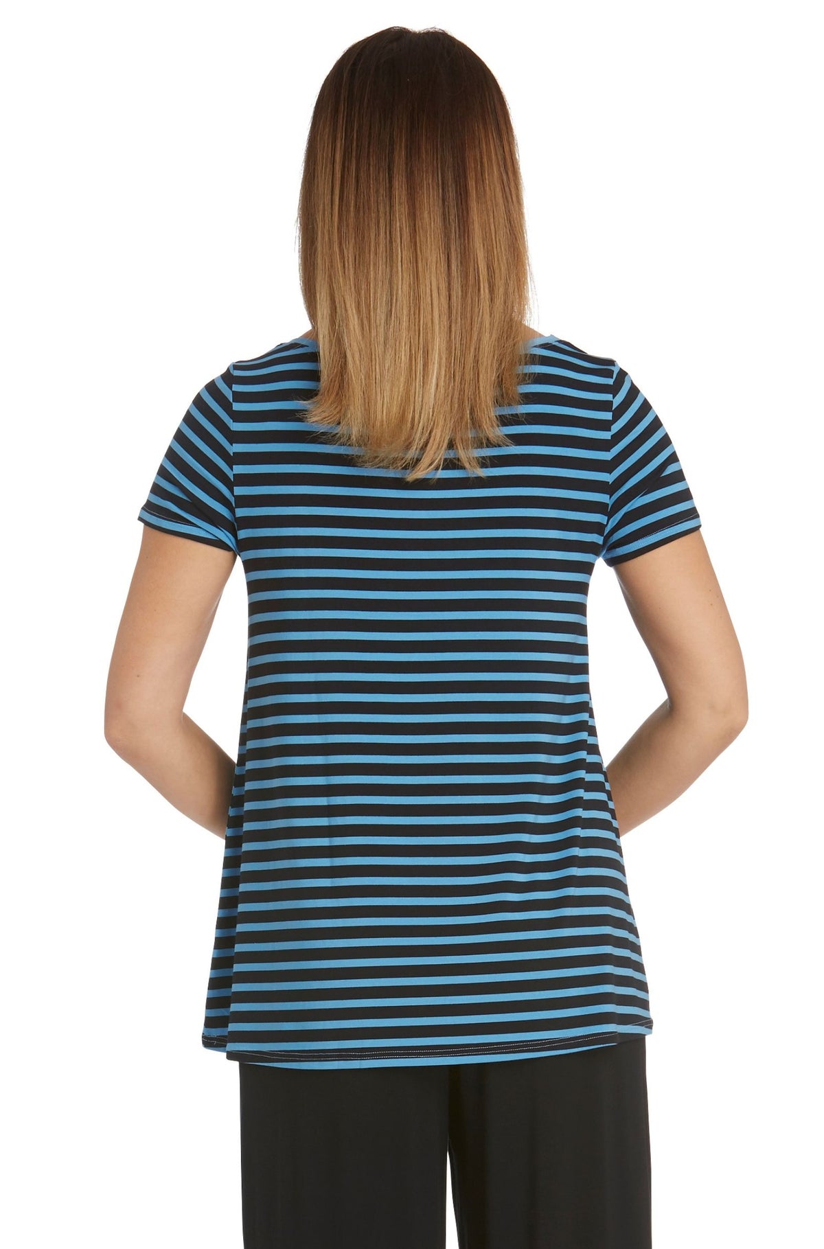 Swing Tee Sample | Regatta Blue Stripe