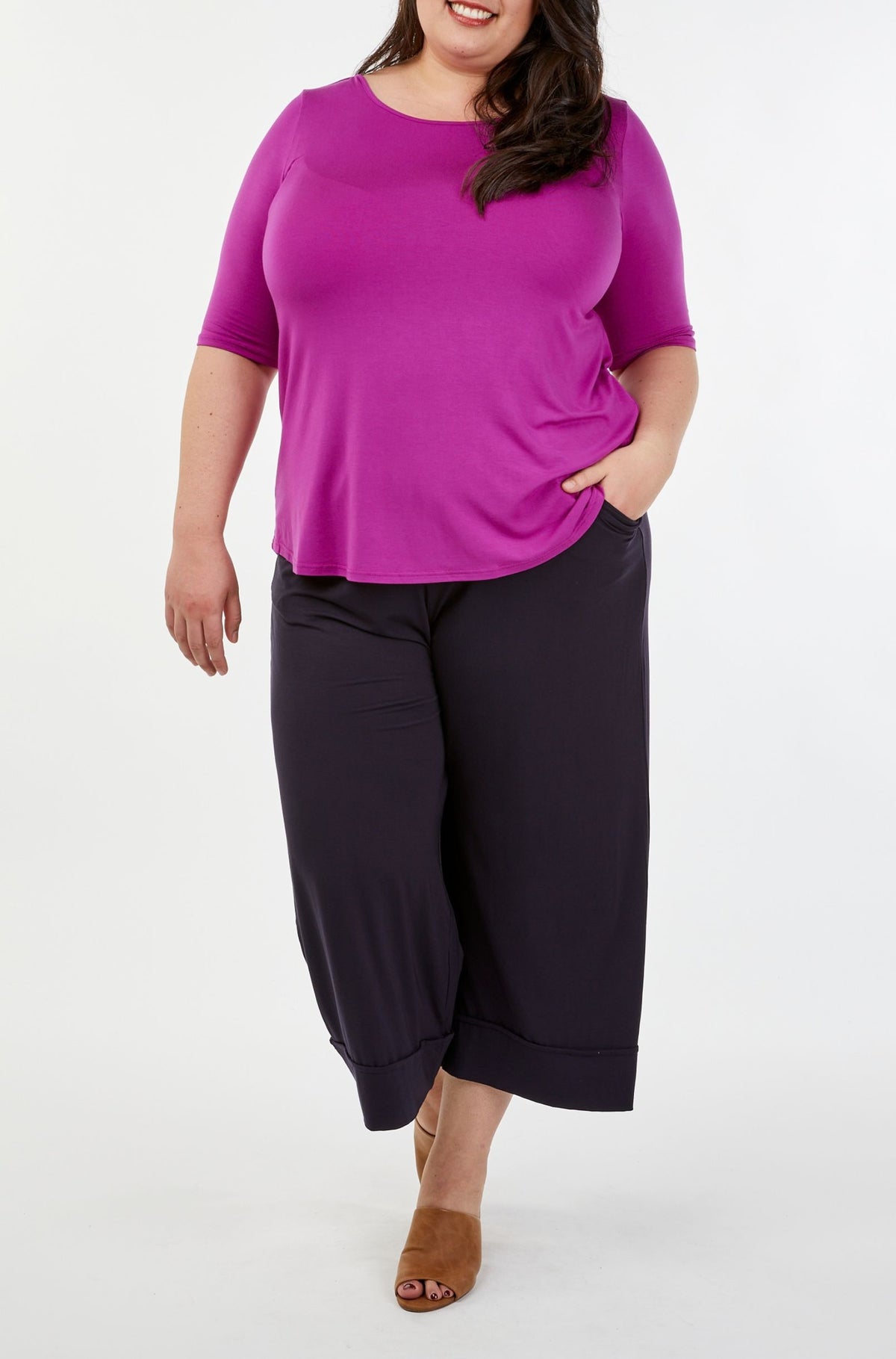Elbow Swing Tee - Magenta