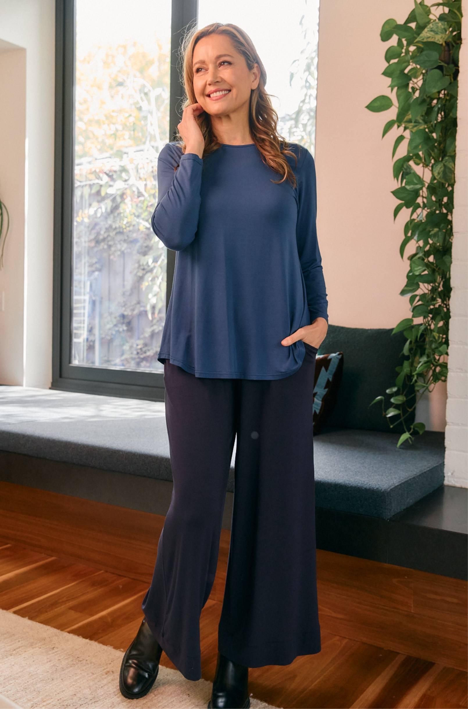 Cara Long Sleeve - Marine