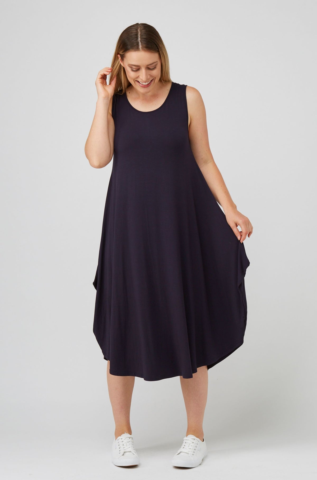 Sleeveless Tri Dress - French Navy