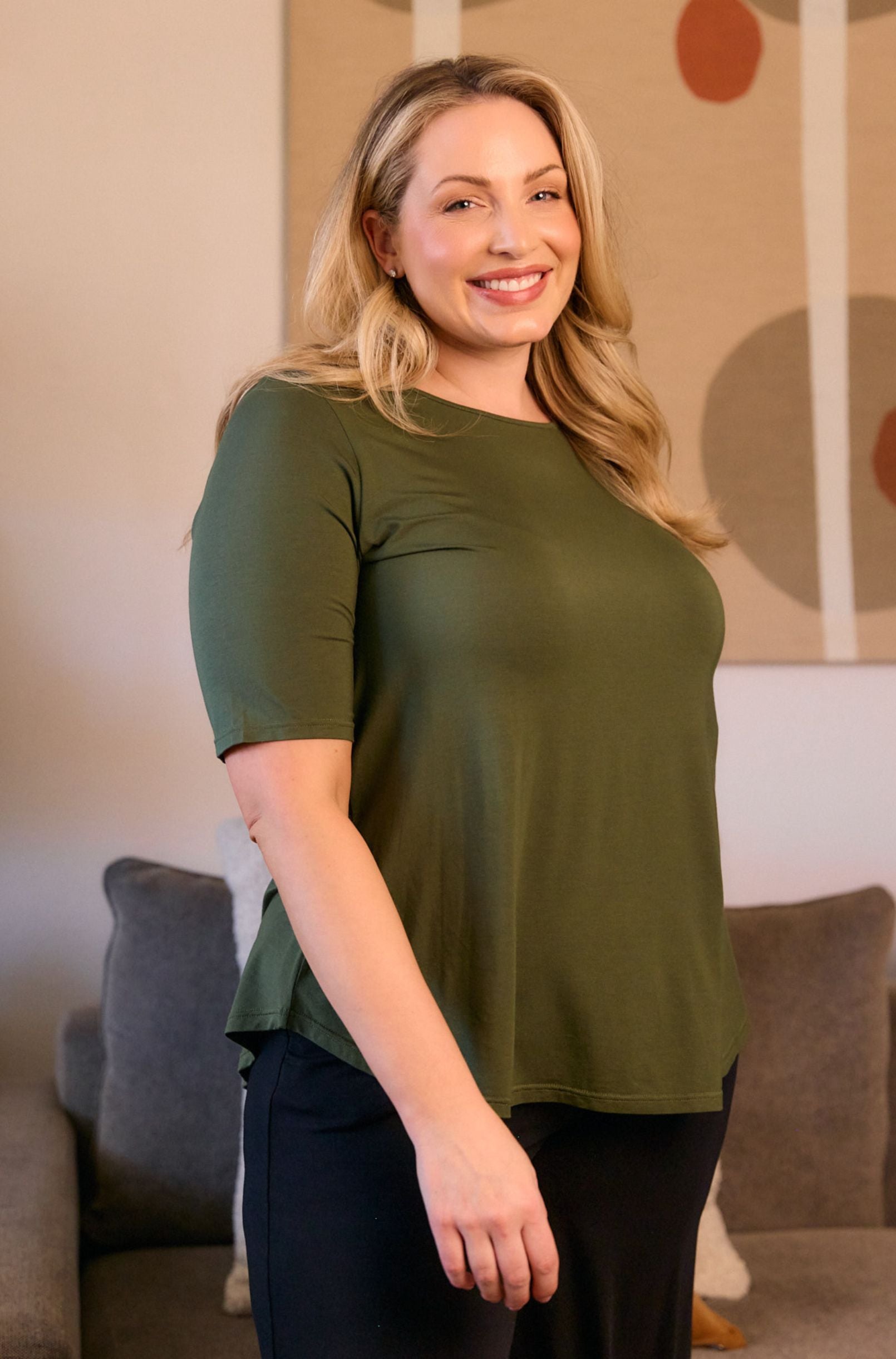 Elbow Swing Tee - Hunter Green