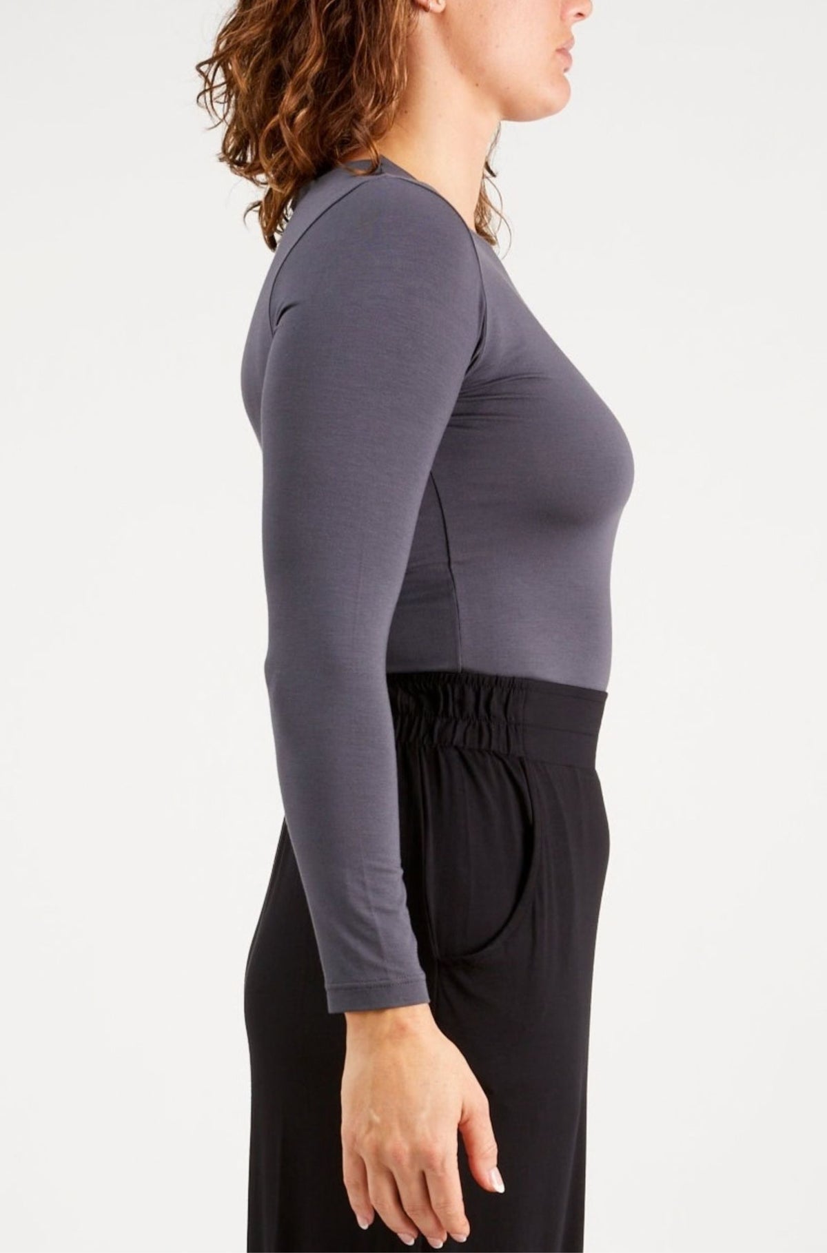 High Neck Long Sleeve - Storm
