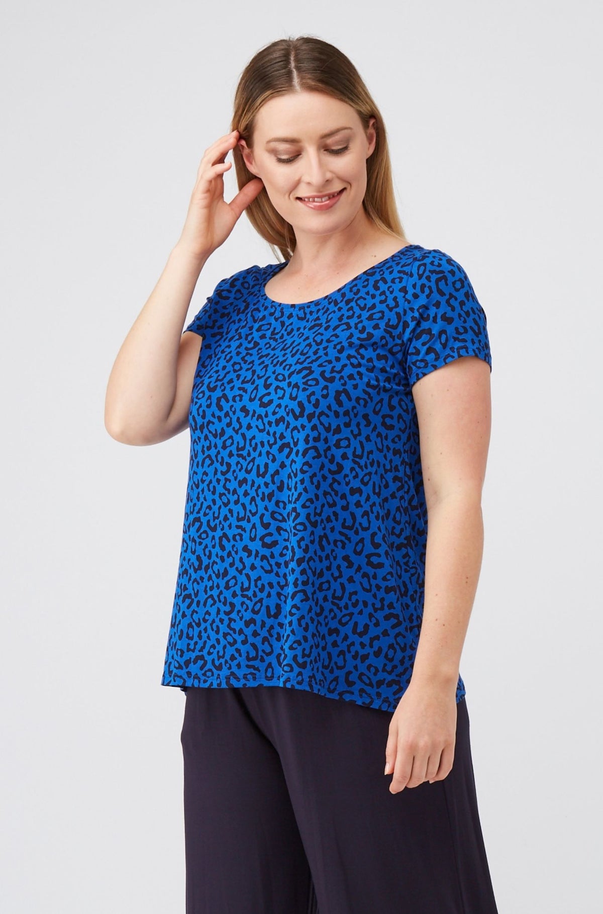 Swing Tee Sample | Leopard Print